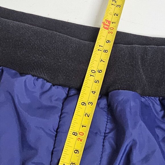 Acne Studio Color Block Pull On Bermuda Sweat Shorts Zip Pocket Blue Men Medium - Picture 7 of 9